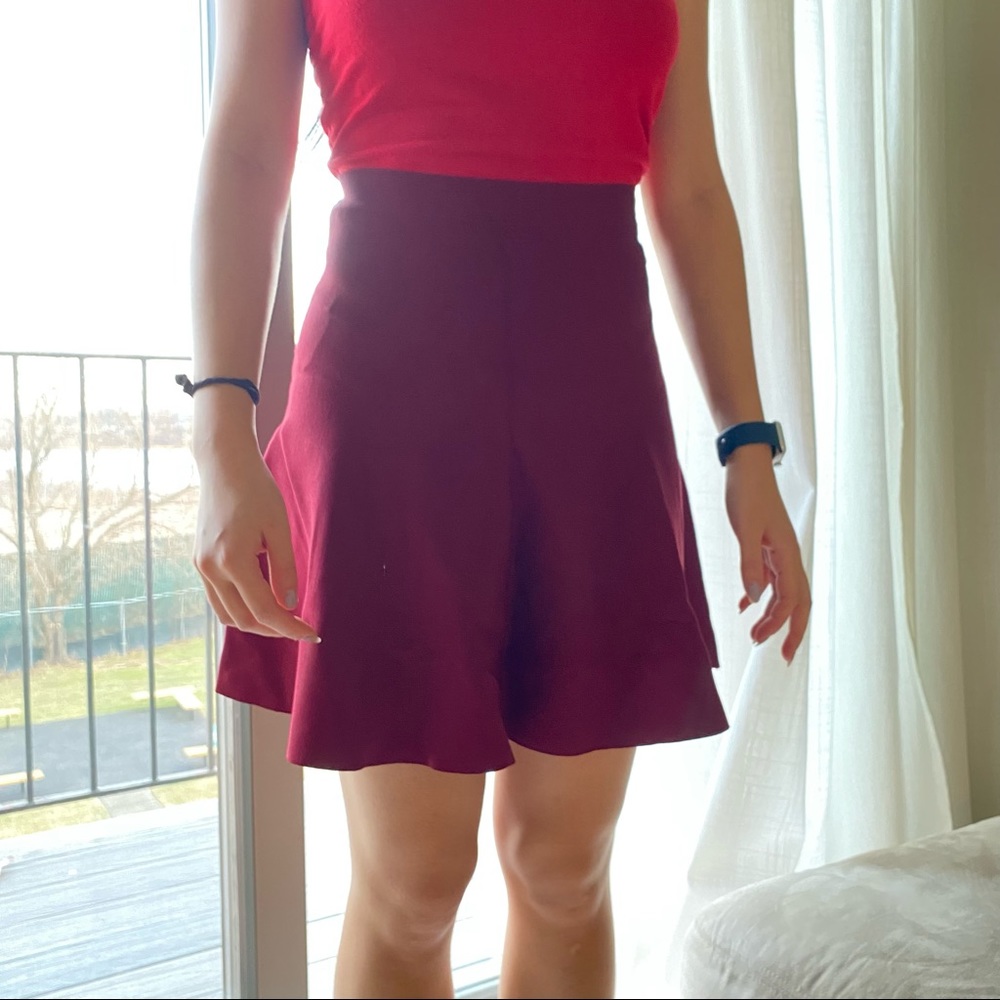 bcbg maxazria high-waisted a-line skirt